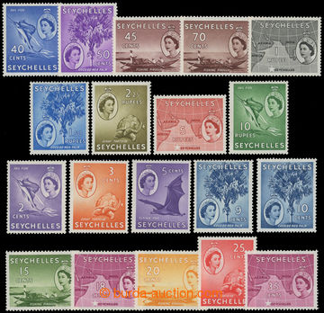 215876 - 1954-1961 SG.174-188, Elizabeth II. - Motives 2C - 10R, comp