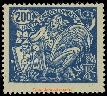 215902 -  Pof.174B II RT, 200h blue with comb perforation 13¾ : 13½