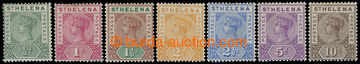 215984 - 1890-1897 SG.46-52, Victoria ½P - 10P, complete set of 7 st