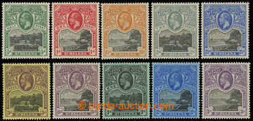 215997 - 1912-1916 SG.72-81, George V. - Motives, ½P - 3Sh, complete