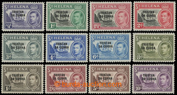 216004 - 1952 SG.1-12, St. Helena / George VI. - Motives, ½P - 10Sh,