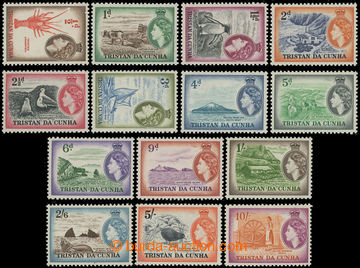 216006 - 1954 SG.14-27, Elizabeth II. - Motives, ½P - 10Sh, complete