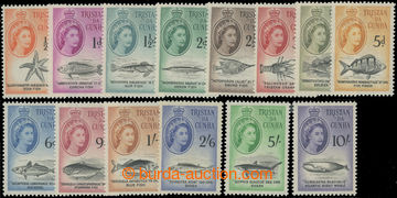 216007 - 1960 SG.28-41, Alžběta II. mořská fauna ½P - 10Sh, komp