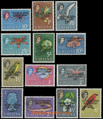 216009 - 1963 SG.55-67, St. Helena / Elizabeth II. - Motives, 1½P - 