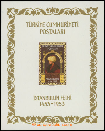 216012 - 1953 Mi.Bl.5, miniature sheet Constantinople; very fine, c.v