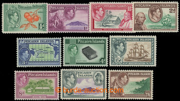 216020 - 1940-1951 SG.1-8, George VI. - Motives, ½P - 2/6Sh, complet