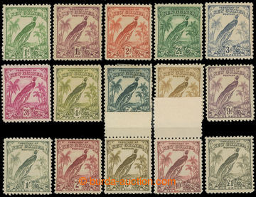 216024 - 1932-1934 SG.177-189, 1P - £1, complete set of 15 stamps; h