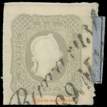 216095 - 1861 Mi.23, newspaper Franz Joseph I. (1.05Kr) grey, straigh