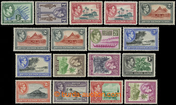 216098 - 1939-1951 SG.60-72, George VI. - Motives, ½P - 10Sh, comple