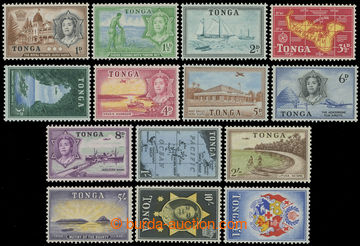 216109 - 1953 SG.101-114, Královna Salote - Krajinky, 1P - £1, komp