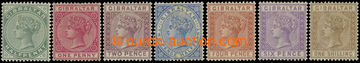 216146 - 1886-1887 SG.8-14, Victoria ½P - 1Sh, complete set of 7 sta