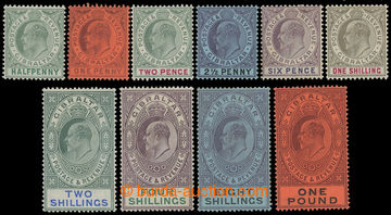 216150 - 1903 SG.46-55, Edvard VII. ½P - £1, kompletní řada 10 zn