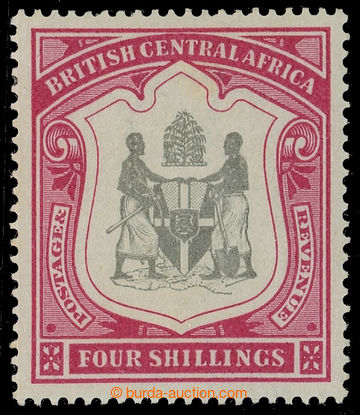 216157 - 1897-1900 SG.50, Coat of arms 4Sh carmine; very fine higher 
