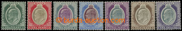 216170 - 1903-1904 SG.38-44, Edward VII. ½P - 1Sh, complete set of 7