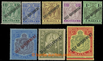 216173 - 1922 SG.106-113, Jiří V. - Motivy, ½P - 5Sh, kompletní 