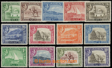 216199 - 1939-1948 SG.16-27, George VI. - Landscape, ½A - 10Rs, comp