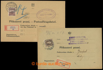 216371 - 1926-1936 PŘÍKAZOVÉ PSANÍ, comp. 2 pcs of formulářový