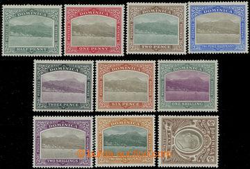 216378 - 1903-1907 SG.27-36, Port Roseau and Edward VII. ½P - 5Sh, c