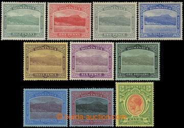216382 - 1908-1920 SG.47-54, Port Roseau and George V., ½P - 5Sh, co