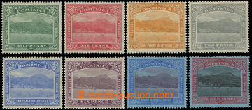 216383 - 1921-1922 SG.62-70, Port Roseau ½P - 2/6Sh, complete set, w