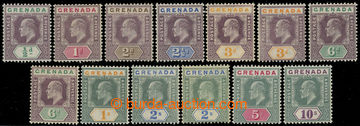 216414 - 1904-1906 SG.67-76, Edward VII., ½P - 10Sh, complete se of 