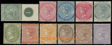 216428 - 1883-1897 SG.16-26, Victoria ½P - 5Sh, complete set of 11 s