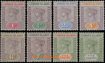 216440 - 1890 SG.1-8, Victoria 1P - 5Sh, complete set of 8 stamps, wm