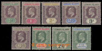 216441 - 1902 SG.20-28, Edward VII. ½P - 5Sh, complete set of 9 stam