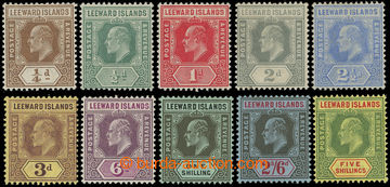 216443 - 1907-1911 SG.36-45, Edward VII., ½P - 1Sh, complete set of 