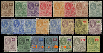 216455 - 1922-1929 SG.63-83, George V. - Allegory, ¼P - 5Sh, complet