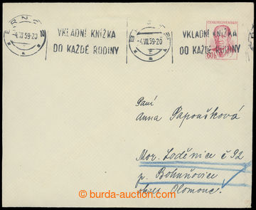 216492 - 1957 COB13, Zápotocký 60h, inside printing envelope/-s wit