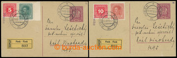 216513 - 1918 CPŘ5, comp. 2 pcs of parallel Austrian PC Crown 10h re