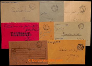 216583 - 1919 comp. 8 pcs of envelopes from official letters FP, cont