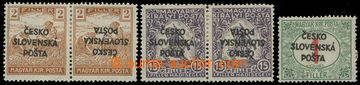 216644 -  Pof.RV133, 153, 154, Žilina issue Turul 2f and War 15f in 