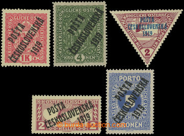 216646 -  SELECTION of / selection 5 better stmp.: Coat of arms 1 Kor