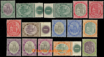 216674 - 1905-1918 SG.11-21, Columbus and spring ½P - 5Sh, complete 