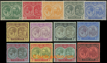 216676 - 1920-1922 SG.24-36, Double Medallion ½P - £1, complete set