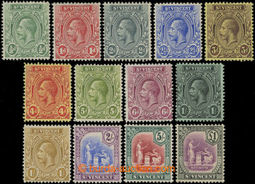 216687 - 1913-1917 SG.108-120, Jiří V. ½P - £1, kompletní řada 