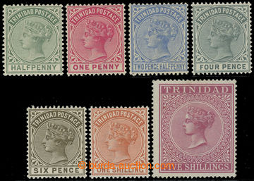 216692 - 1883-1894 SG.106-113, Victoria ½P - 5Sh, complete set, wmk 