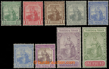 216696 - 1921-1922 SG.206-215, ½P - £1, complete set, wmk Mult Scri