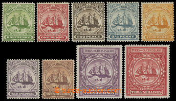 216730 - 1900-1904 SG.101-109, Coat of arms ½P - 3Sh, complete set o