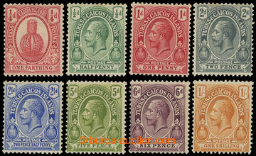 216733 - 1921 SG.154-161, George V., ¼P - 1Sh, complete set of 8 sta