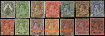 216735 - 1922-1926 SG.162-175, George V. ¼P - 3Sh, complete set of 1