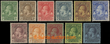 216736 - 1928 SG.176-186, George V., ½P - 10Sh, complete set, wmk Mu