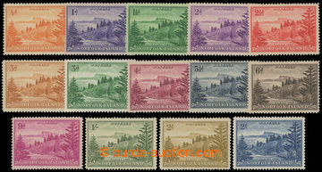 216754 - 1947-1959 SG.1-12a, Ball Bay ½P - 2Sh, complete set of 14 s