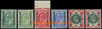 216773 - 1904 SG.66-71, Brit. Edward VII., ½P - 1Sh, complete set of