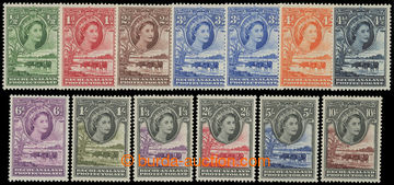 216783 - 1955-1958 SG.143-153, Elizabeth II. ½P - 10Sh, complete set
