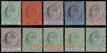 216833 - 1904-1906 SG.54-63, Edvard VII. ½P - 10Sh, kompletní řada