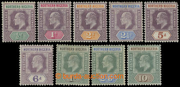 216835 - 1902 SG.10-18, Edward VII., ½P - 10Sh, complete set of 9 st