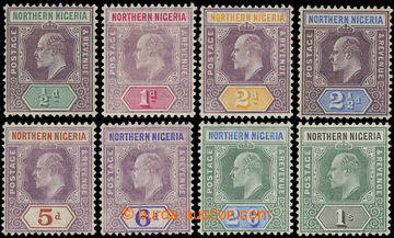 216836 - 1905-1907 SG.20a-27a, Edward VII. ½P - 1Sh, complete set, 7
